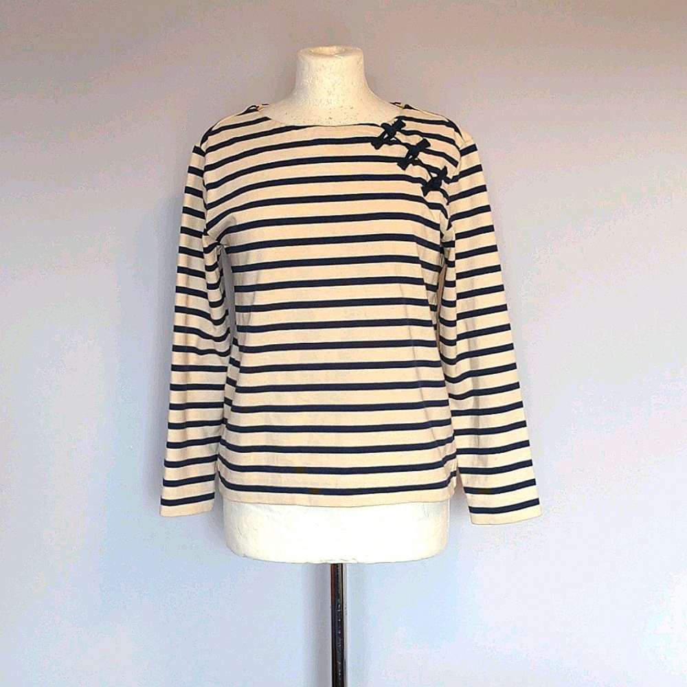 Marc Jacobs sailor stripe mandarin top